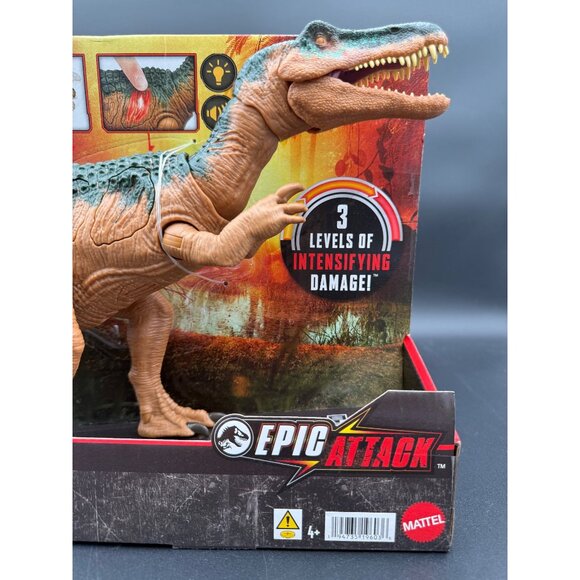 Jurassic World Epic Attack Baryonyx Action Figure Chomp Back Mattel HTP68 New - Picture 8 of 11